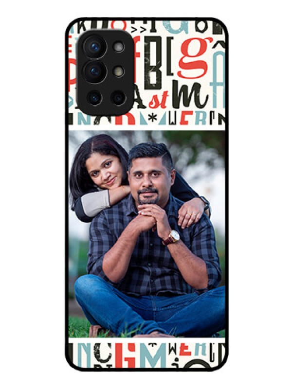 Custom Oneplus 9R 5G Personalized Glass Phone Case - Alphabet Design