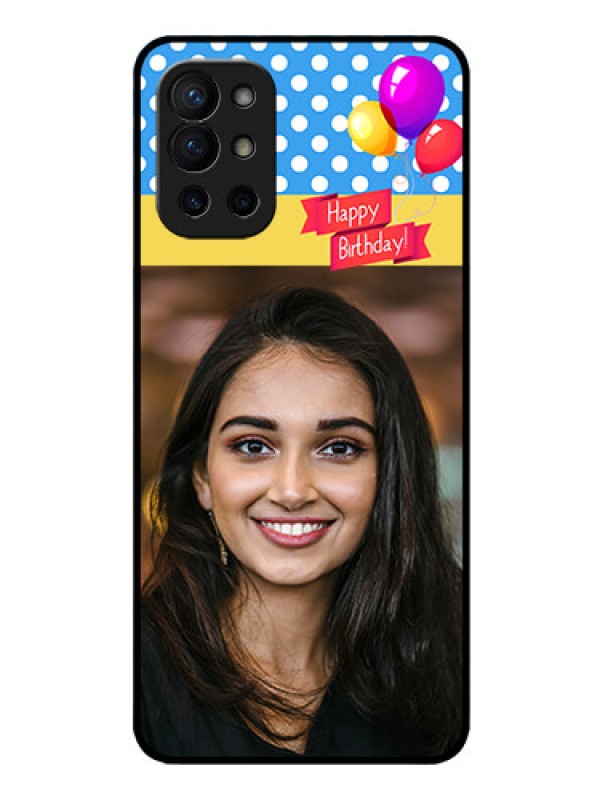 Custom Oneplus 9R 5G Custom Glass Mobile Case - Happy Birthday Design