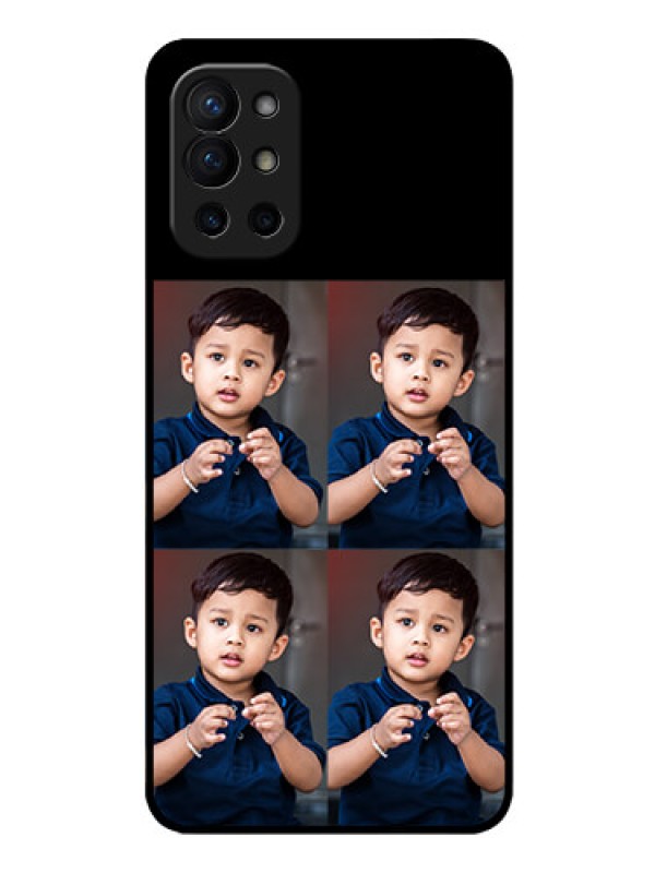 Custom Oneplus 9R 5G 4 Image Holder on Glass Mobile Cover