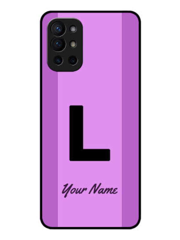Custom OnePlus 9R 5G Custom Glass Phone Case - Tricolor custom text Design