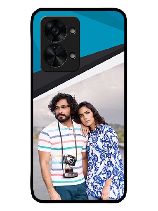 Custom OnePlus Nord 2T 5G Photo Printing on Glass Case - Simple Pattern Photo Upload Design