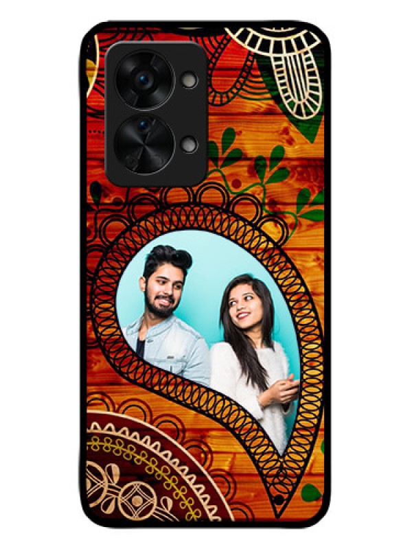 Custom OnePlus Nord 2T 5G Personalized Glass Phone Case - Abstract Colorful Design