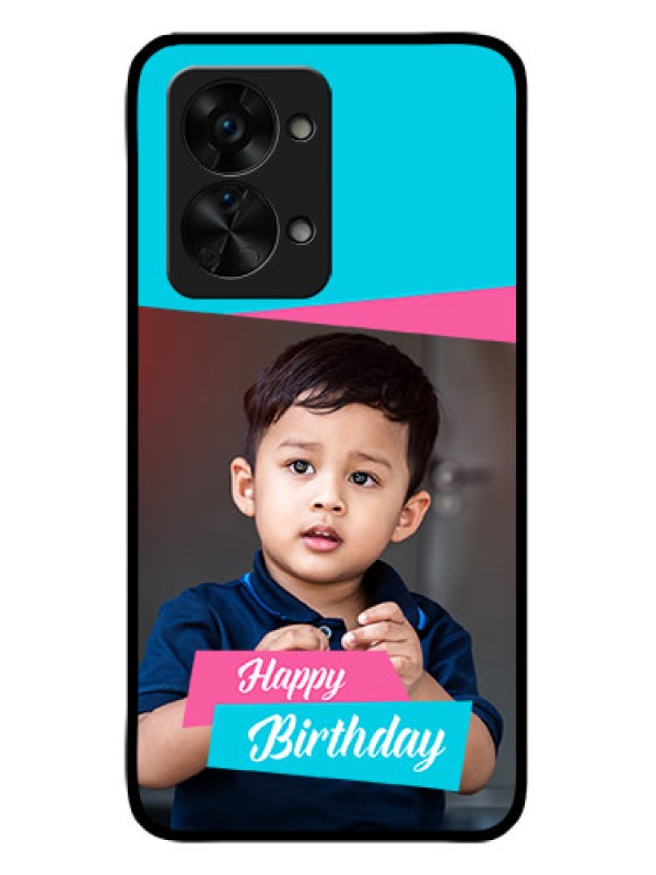 Custom OnePlus Nord 2T 5G Personalized Glass Phone Case - Image Holder with 2 Color Design