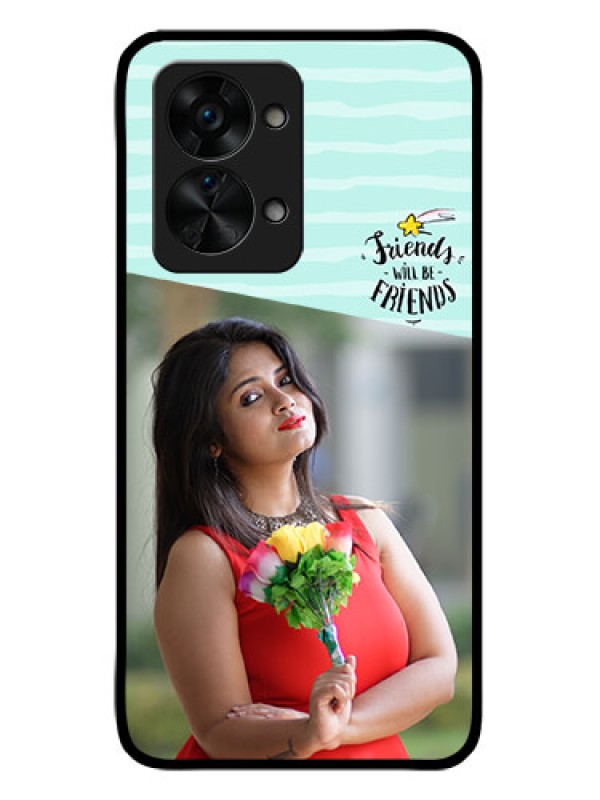 Custom OnePlus Nord 2T 5G Custom Glass Phone Case - Friends Picture Icon Design