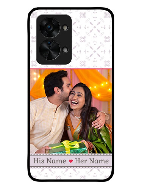 Custom OnePlus Nord 2T 5G Custom Glass Mobile Case - with Photo and Ethnic Design
