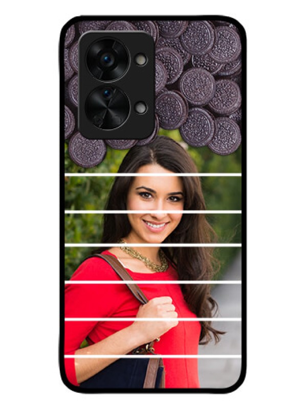 Custom OnePlus Nord 2T 5G Custom Glass Phone Case - with Oreo Biscuit Design