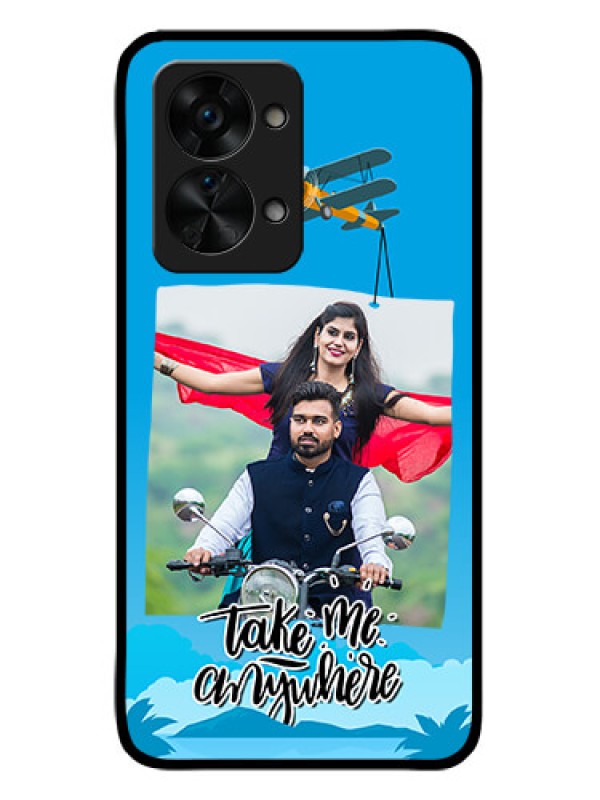 Custom OnePlus Nord 2T 5G Custom Glass Mobile Case - Traveller Design