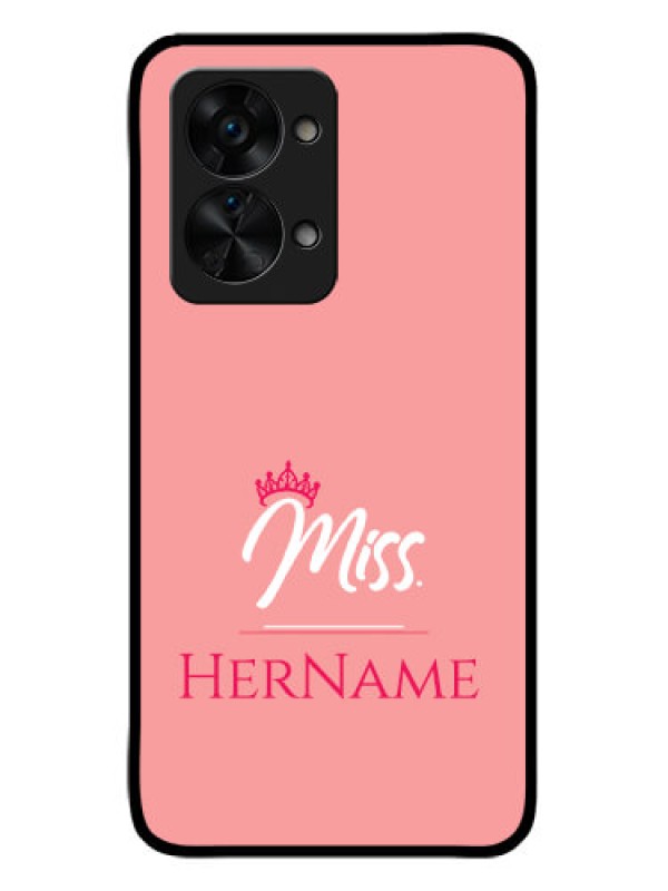 Custom OnePlus Nord 2T 5G Custom Glass Phone Case Mrs with Name