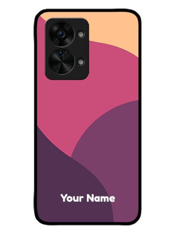 Custom OnePlus Nord 2T 5G Custom Glass Phone Case - Mixed Multi-colour abstract art Design