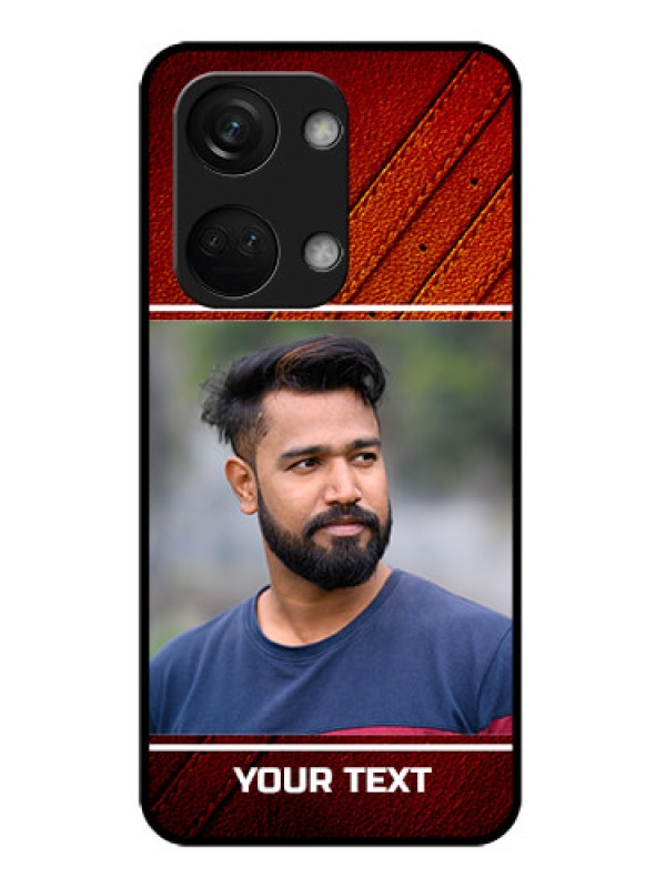 Custom OnePlus Nord 3 5G Personalized Glass Phone Case - Leather Phone Case Design