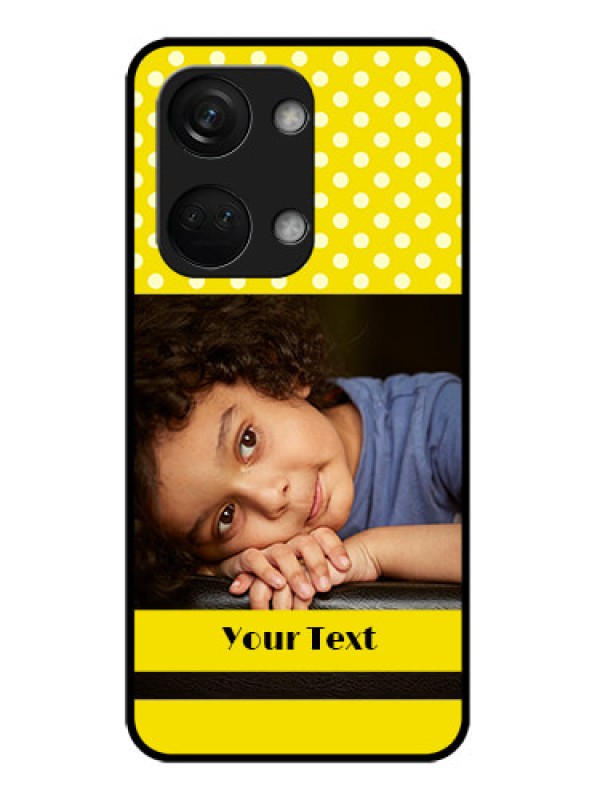 Custom OnePlus Nord 3 5G Custom Glass Phone Case - Bright Yellow Case Design