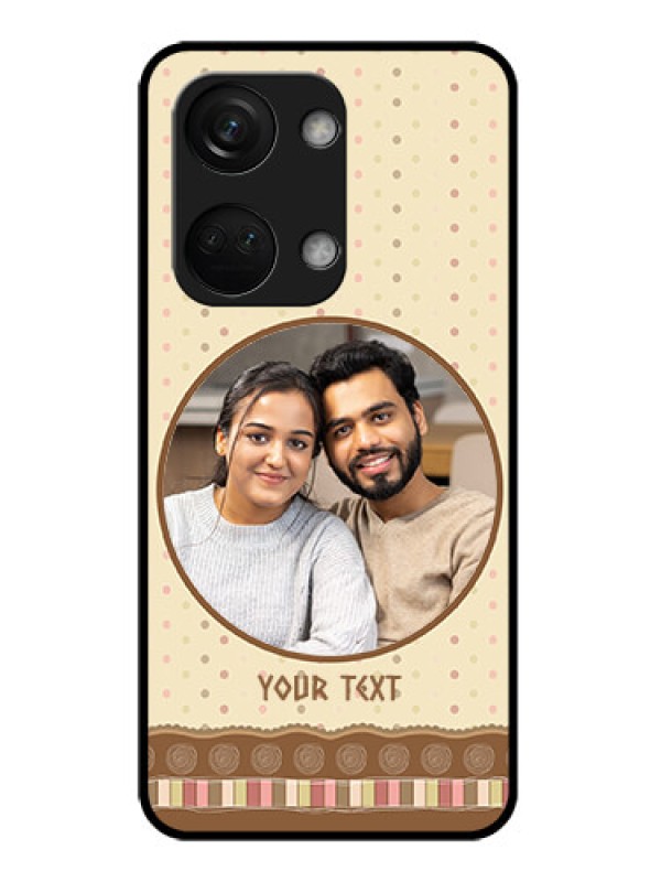 Custom OnePlus Nord 3 5G Custom Glass Mobile Case - Brown Dotted Mobile Case Design