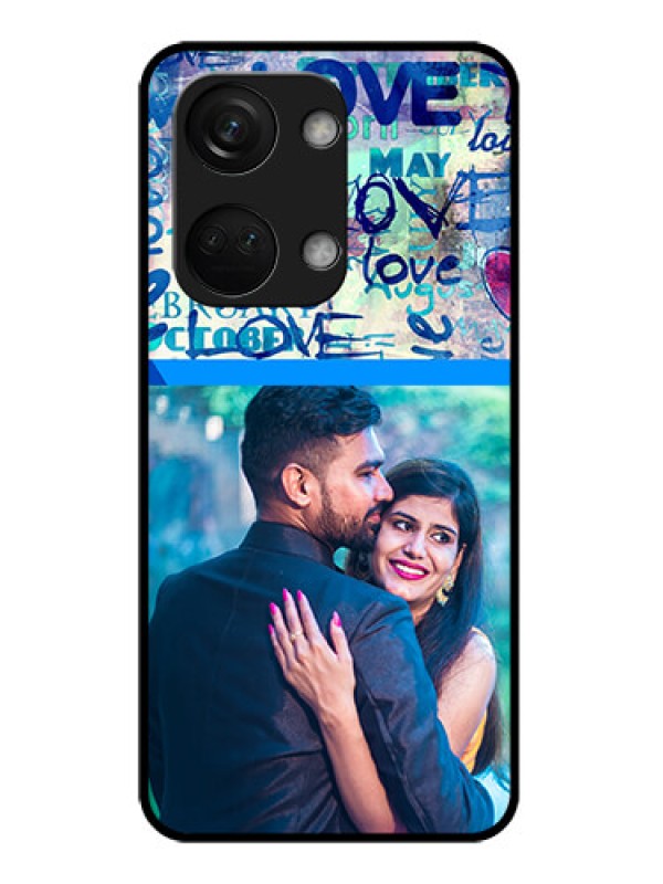 Custom OnePlus Nord 3 5G Custom Glass Mobile Case - Colorful Love Design