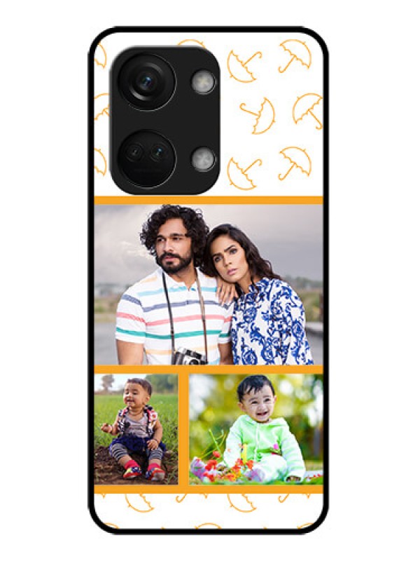 Custom OnePlus Nord 3 5G Custom Glass Mobile Case - Yellow Pattern Design