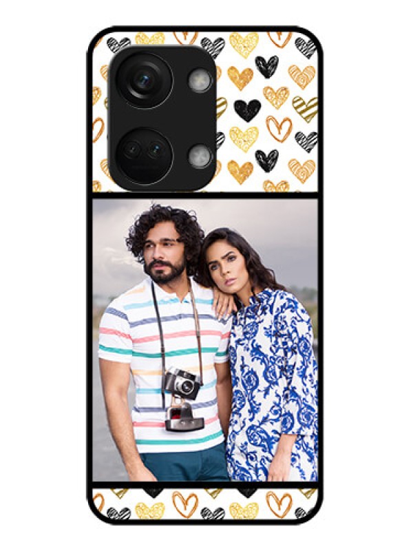 Custom OnePlus Nord 3 5G Photo Printing on Glass Case - Love Symbol Design