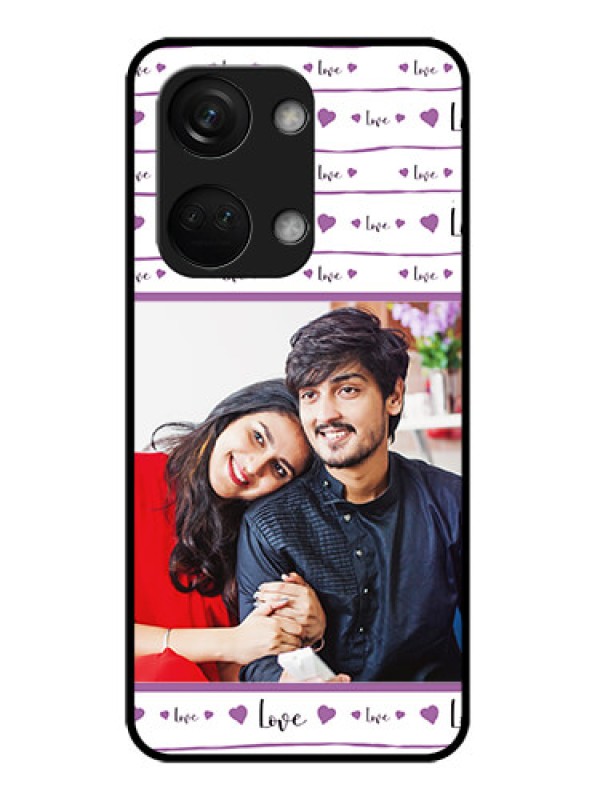Custom OnePlus Nord 3 5G Custom Glass Mobile Case - Couples Heart Design