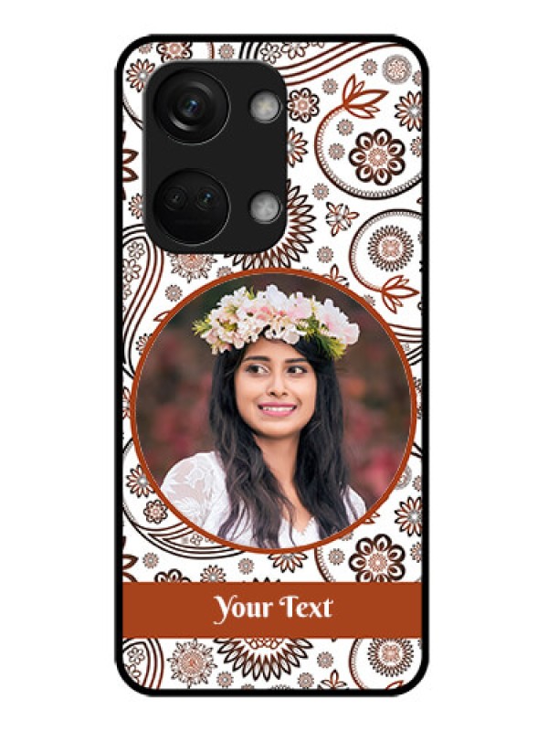 Custom OnePlus Nord 3 5G Custom Glass Mobile Case - Abstract Flower Design