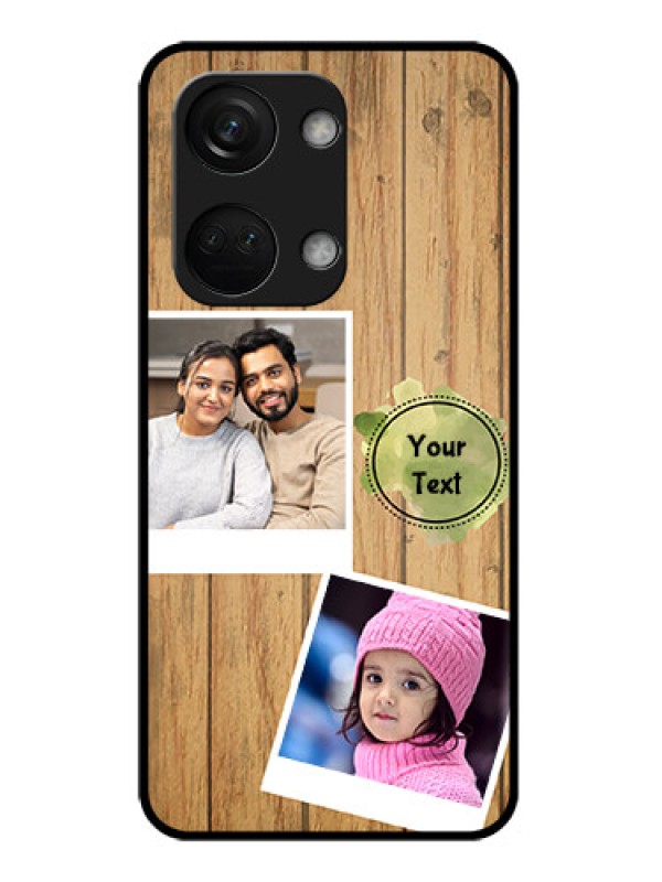 Custom OnePlus Nord 3 5G Custom Glass Phone Case - Wooden Texture Design