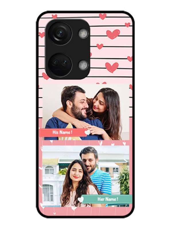 Custom OnePlus Nord 3 5G Custom Glass Mobile Case - Photo with Heart Design