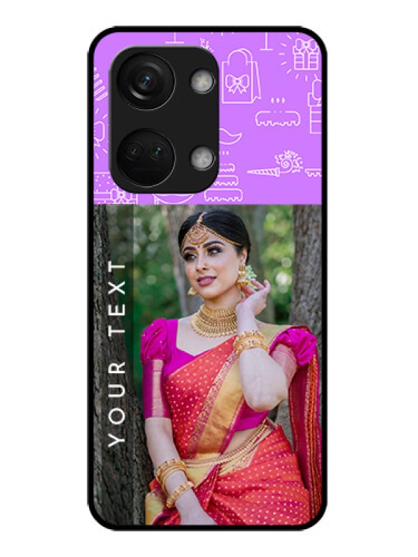 Custom OnePlus Nord 3 5G Custom Glass Mobile Case - Birthday Icons Design