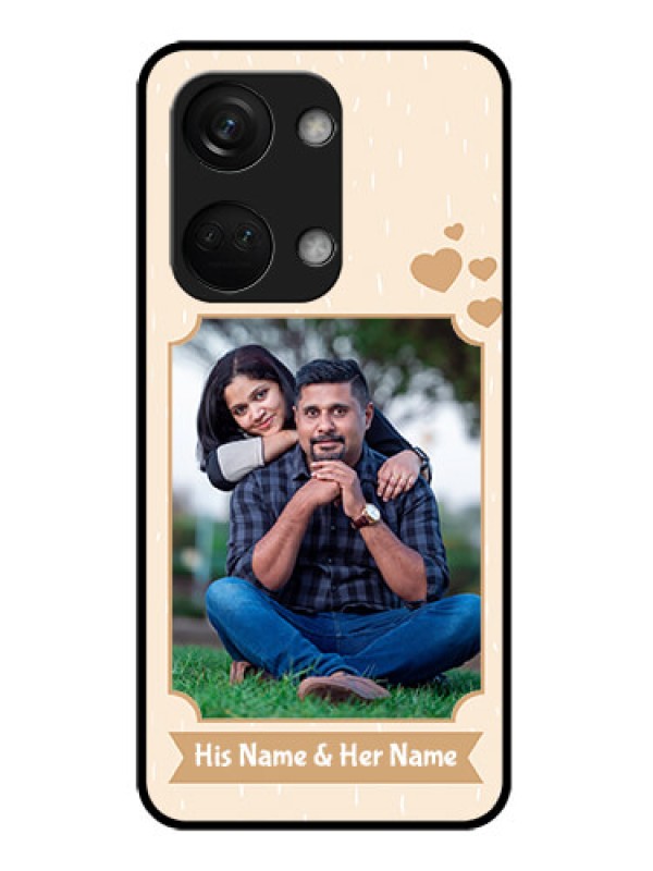 Custom OnePlus Nord 3 5G Custom Glass Phone Case - with confetti love design