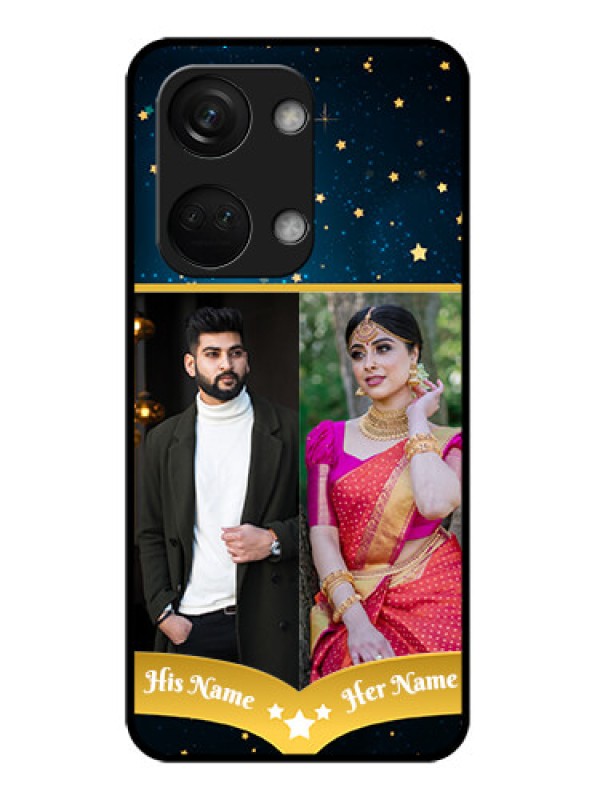 Custom OnePlus Nord 3 5G Custom Glass Phone Case - Galaxy Stars Backdrop Design