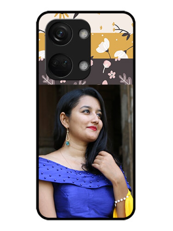 Custom OnePlus Nord 3 5G Custom Glass Phone Case - Stylish Floral Design