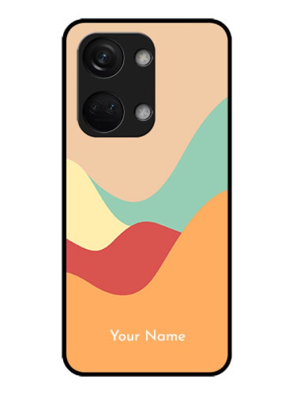 Custom OnePlus Nord 3 5G Personalized Glass Phone Case - Ocean Waves Multi-colour Design