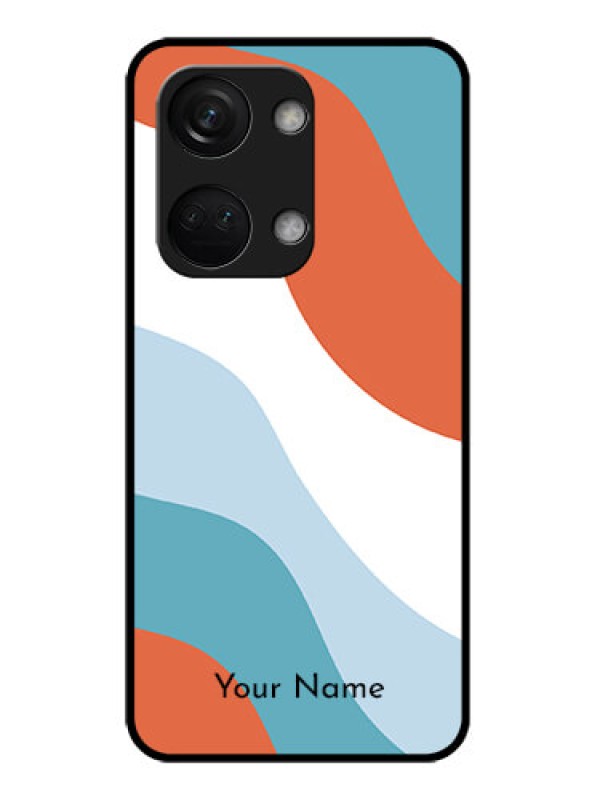 Custom OnePlus Nord 3 5G Custom Glass Mobile Case - coloured Waves Design