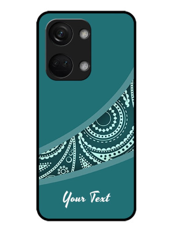 Custom OnePlus Nord 3 5G Photo Printing on Glass Case - semi visible floral Design
