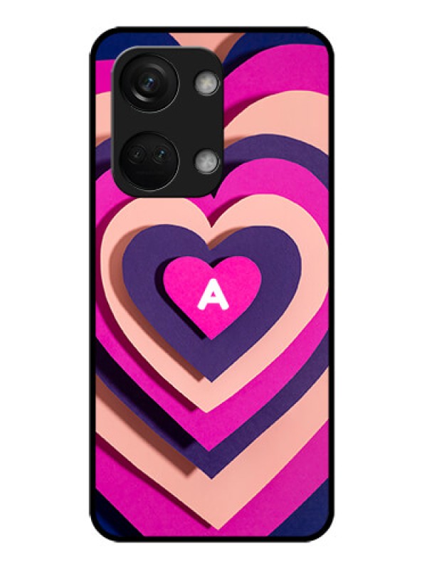 Custom OnePlus Nord 3 5G Custom Glass Mobile Case - Cute Heart Pattern Design