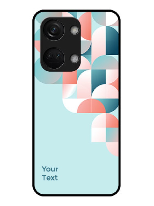 Custom OnePlus Nord 3 5G Custom Glass Phone Case - Stylish Semi-circle Pattern Design