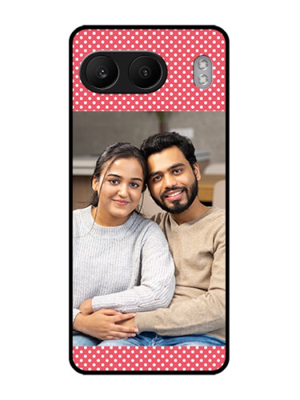 Custom OnePlus Nord 4 5G Custom Glass Phone CaseWhite Dotted Design
