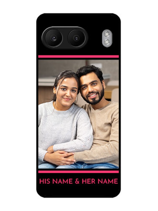 Custom OnePlus Nord 4 5G Custom Glass Phone CaseWith Add Text Design