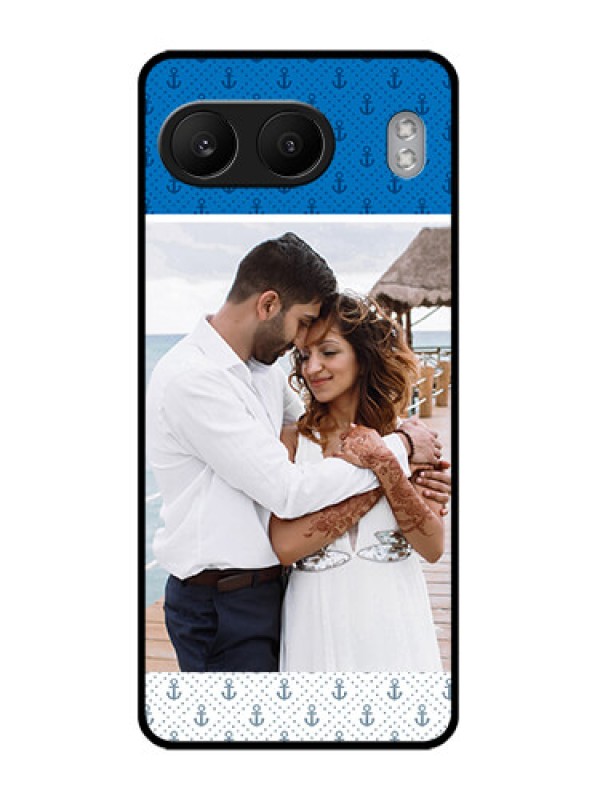Custom OnePlus Nord 4 5G Custom Glass Phone CaseBlue Anchors Design