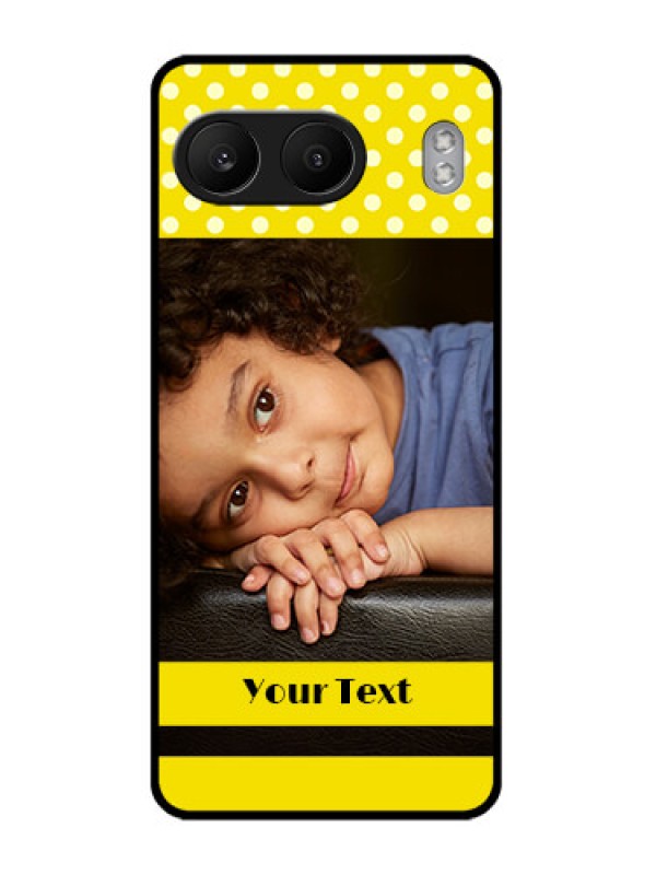 Custom OnePlus Nord 4 5G Custom Glass Phone CaseBright Yellow Case Design
