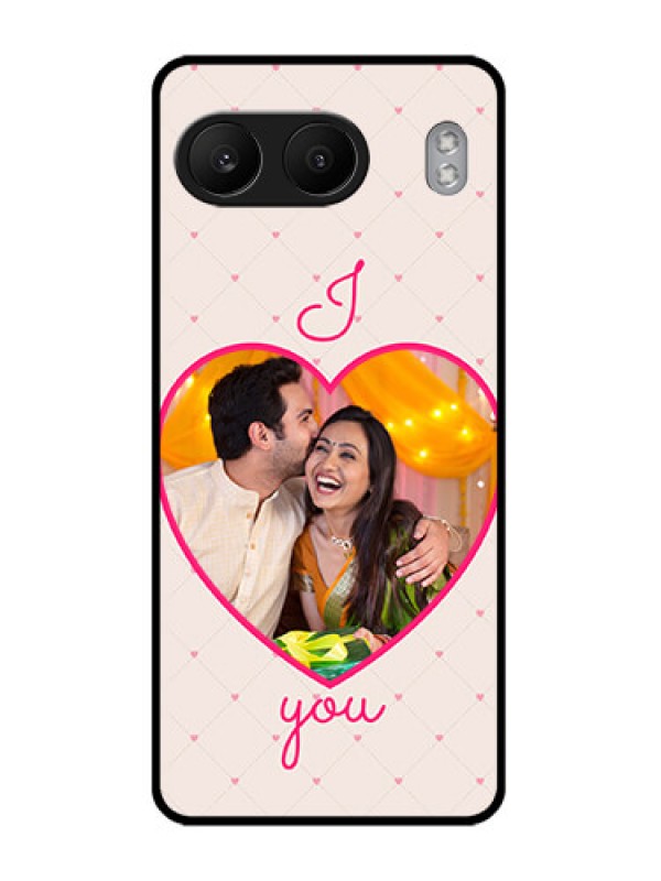 Custom OnePlus Nord 4 5G Custom Glass Phone CaseHeart Shape Design