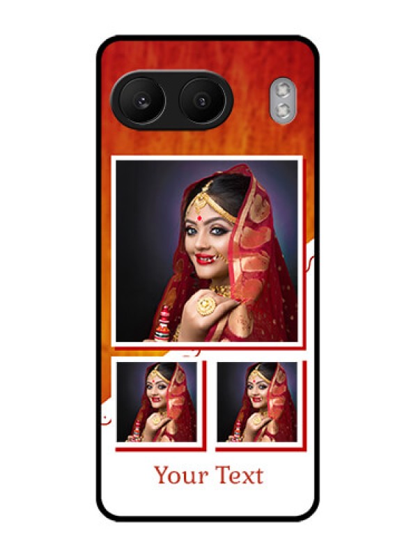 Custom OnePlus Nord 4 5G Custom Glass Phone CaseWedding Memories Design
