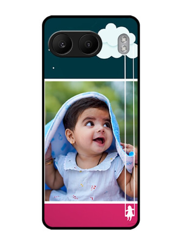 Custom OnePlus Nord 4 5G Custom Glass Phone CaseCute Girl With Cloud Design