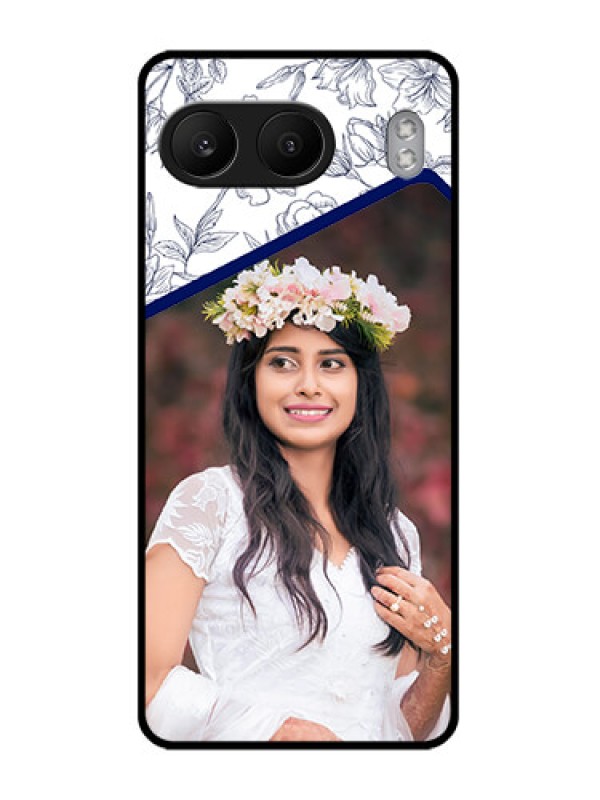Custom OnePlus Nord 4 5G Custom Glass Phone CaseClassy Floral Design