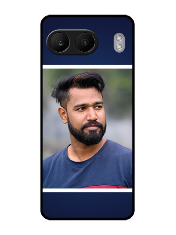 Custom OnePlus Nord 4 5G Custom Glass Phone CaseSimple Royal Blue Design