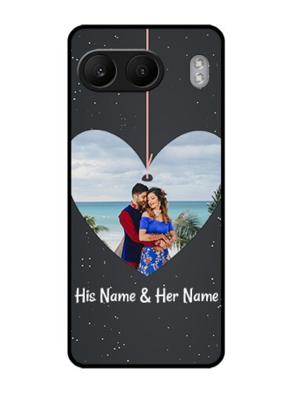 Custom OnePlus Nord 4 5G Custom Glass Phone CaseHanging Heart Design