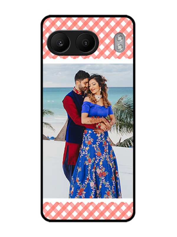 Custom OnePlus Nord 4 5G Custom Glass Phone CasePink Pattern Design