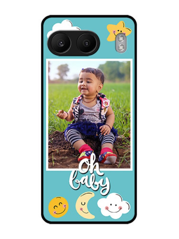Custom OnePlus Nord 4 5G Custom Glass Phone CaseSmiley Kids Stars Design