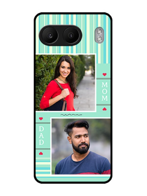 Custom OnePlus Nord 4 5G Custom Glass Phone CaseMom and Dad Pic Design