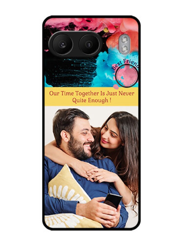 Custom OnePlus Nord 4 5G Custom Glass Phone CaseQuote With Acrylic Painting Design