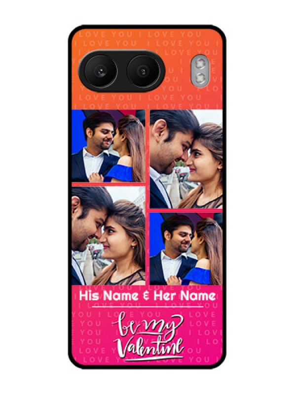 Custom OnePlus Nord 4 5G Custom Glass Phone CaseI Love You Pink Design