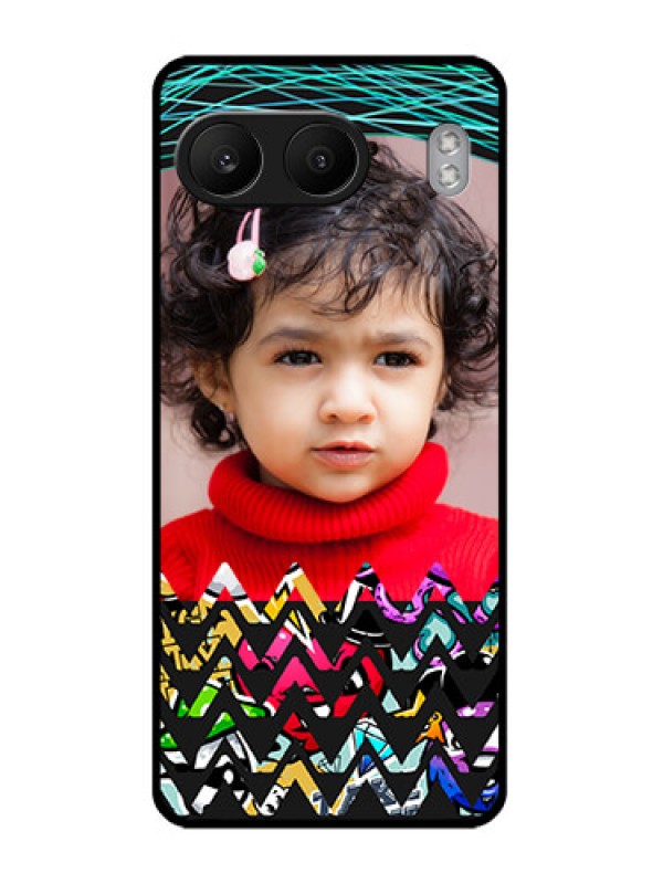 Custom OnePlus Nord 4 5G Custom Glass Phone CaseNeon Abstract Design