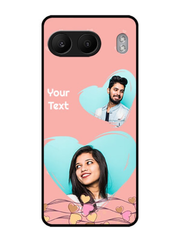 Custom OnePlus Nord 4 5G Custom Glass Phone CaseLove Doodle Design