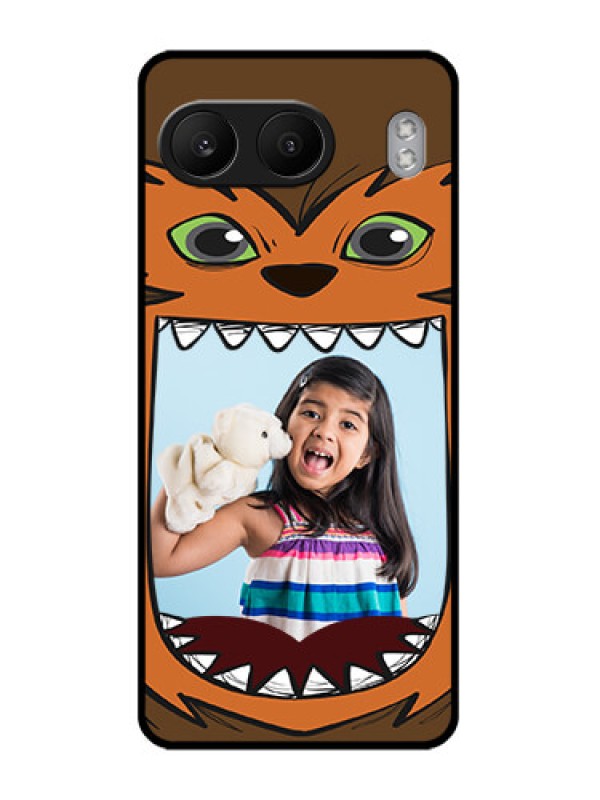 Custom OnePlus Nord 4 5G Custom Glass Phone CaseOwl Monster Back Case Design